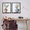 Stupell Industries Palms in Rattan Planters 2 pc Framed Floater Canvas Wall Art Set Design by Kim Allen